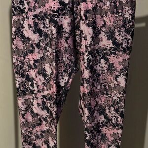 Stylish Pink and Black Kids Leggings